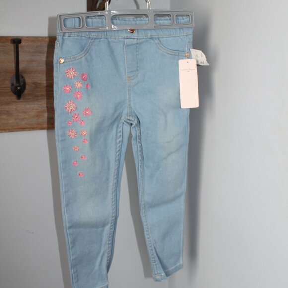 Nanette Lepore Size 5 Emboidered Jean Jeggings - Picture 1 of 3